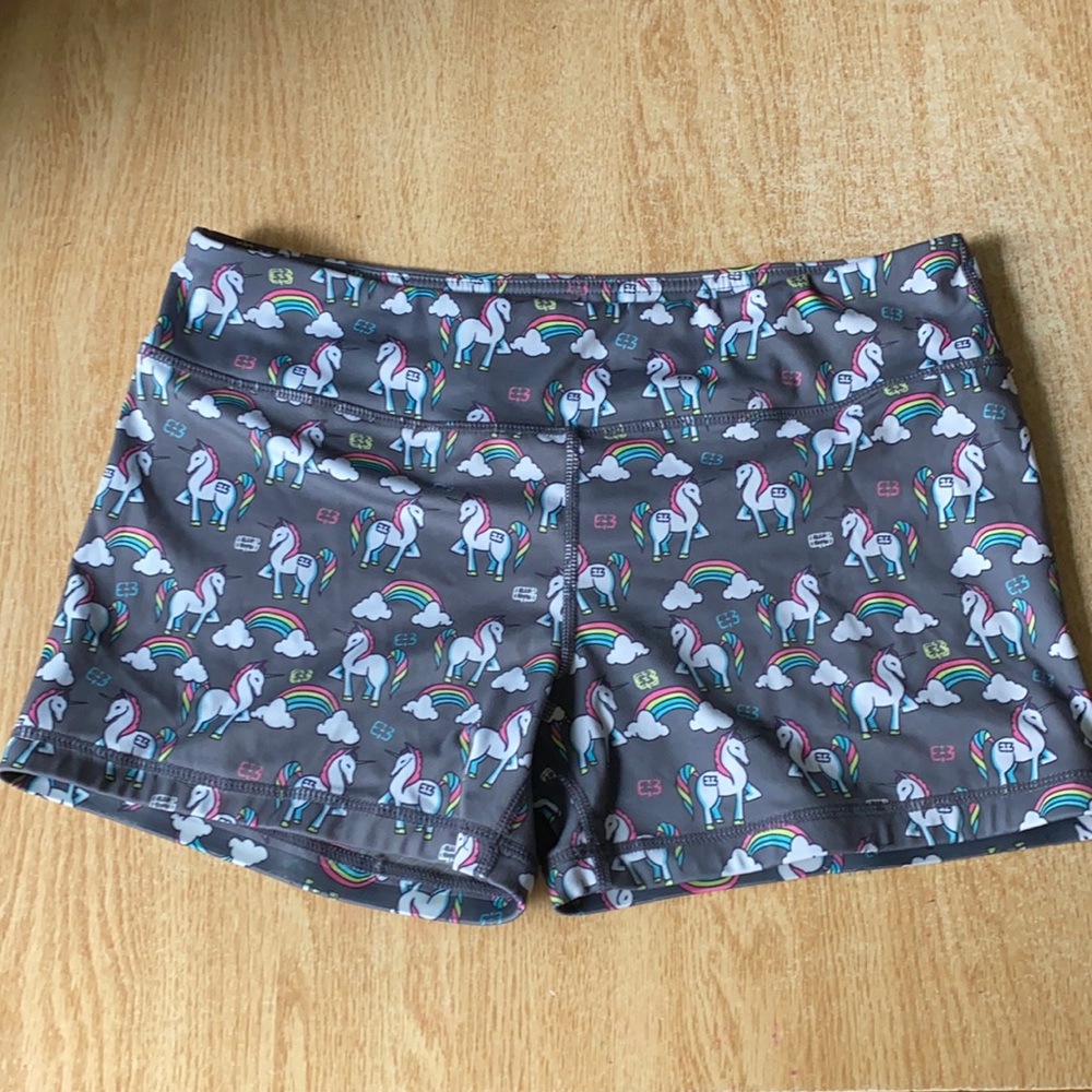 New IAB MFG 3in no ride athletic shorts XL unicorn